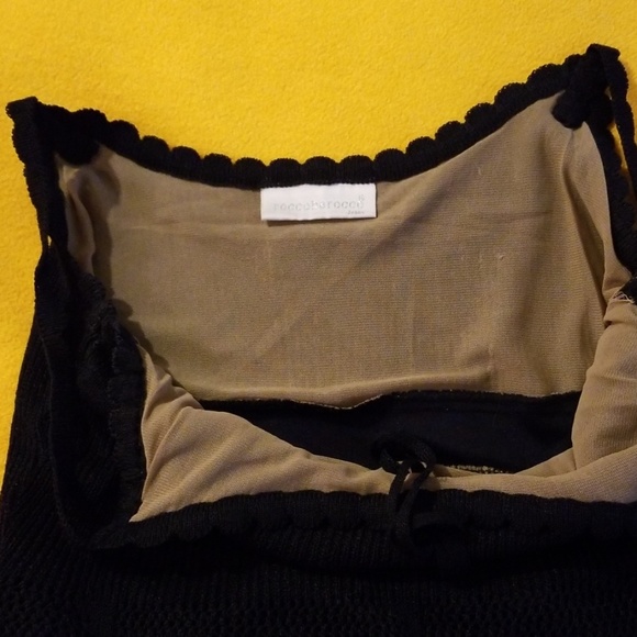 Roccobarocco Crochet Sleeveless Midi Dress Blue Size S - Picture 4 of 6